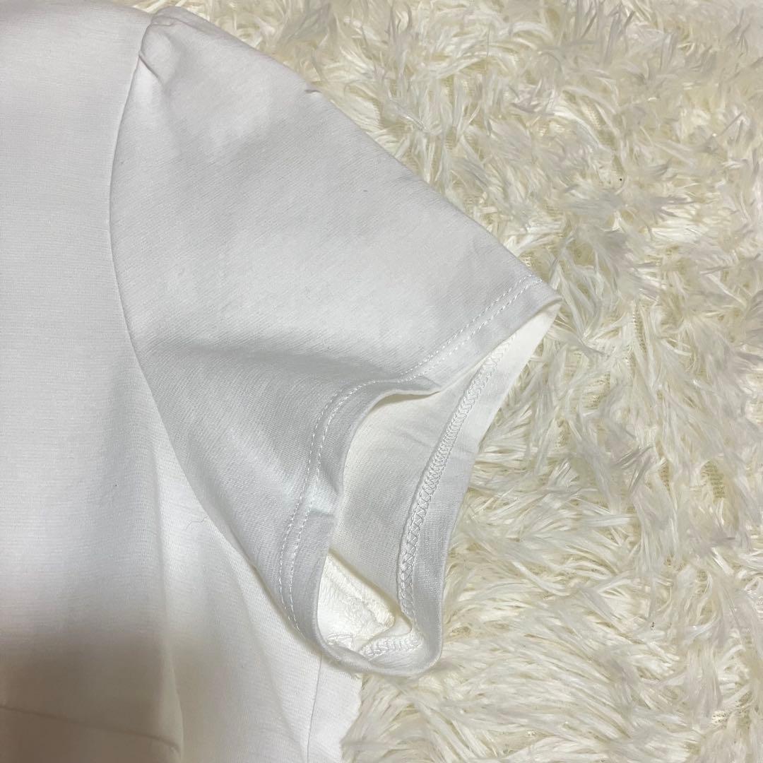 美品 ボーダーズアットバルコニー SHIRT GATHERED TEE 36 白