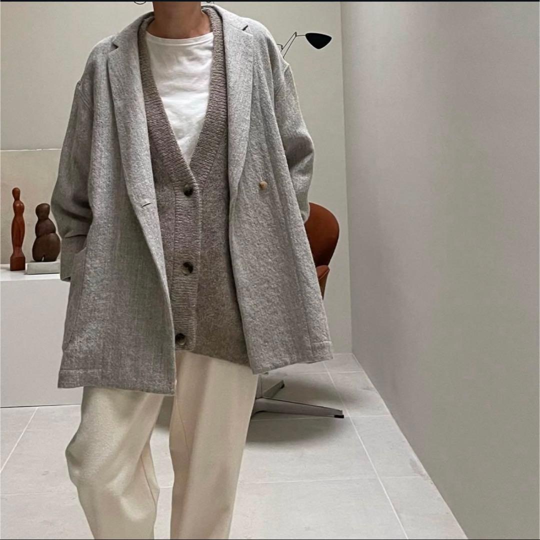 ジャケット・アウター argue SHETLAND WOOL LINEN TWIST JACKET