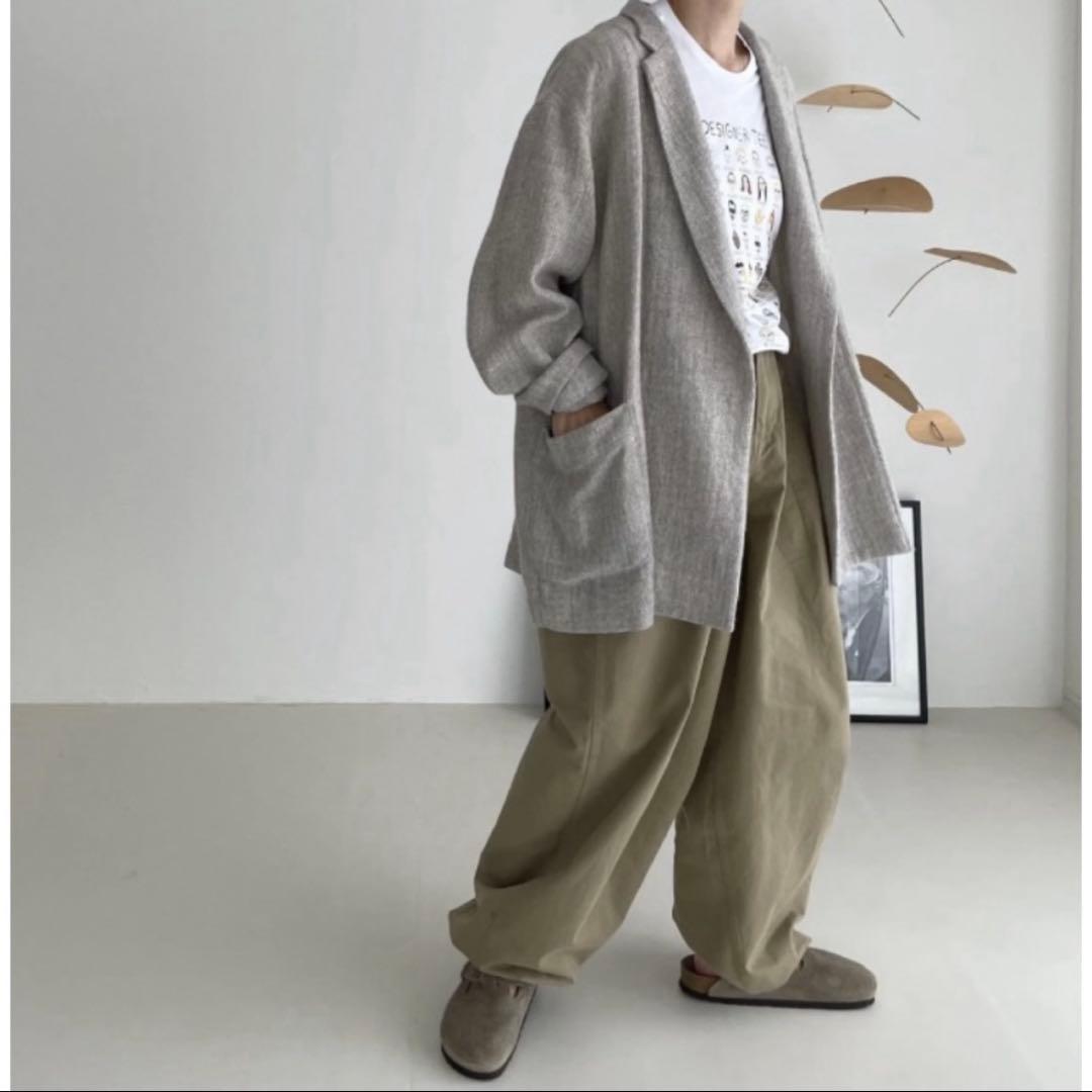 ジャケット・アウター argue SHETLAND WOOL LINEN TWIST JACKET