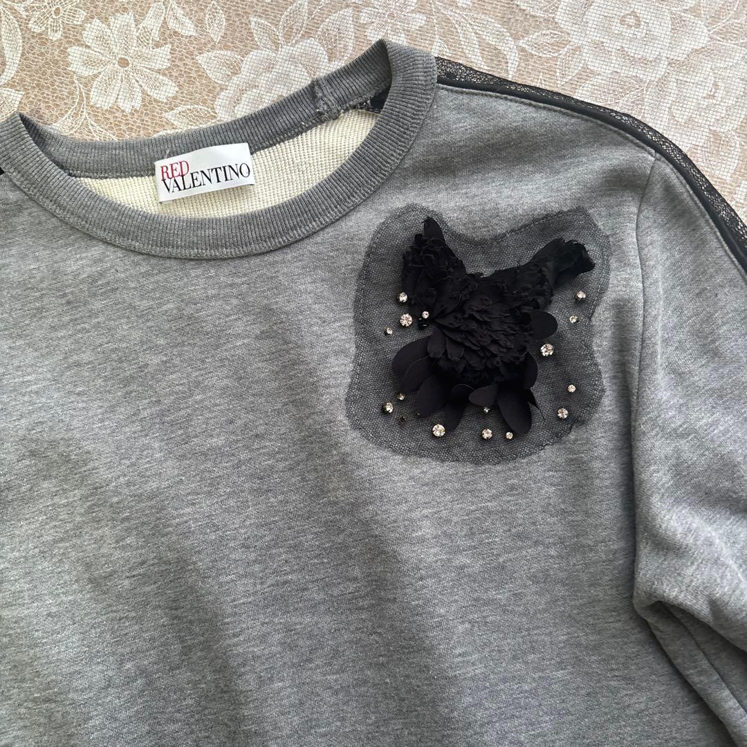 RED VALENTINO チュールスカート　スウェットワンピース