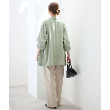 【新品未使用】スローブイエナ ウォッシャブルシアーポリオーバージャケット