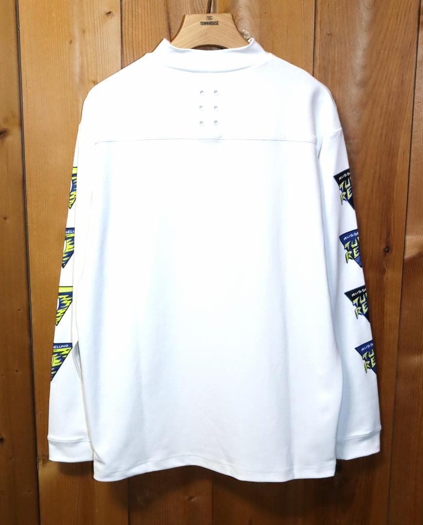 新品 ラッセルノ PRINT ハイネック 長袖シャツ (5/Lサイズ) Ⓗ