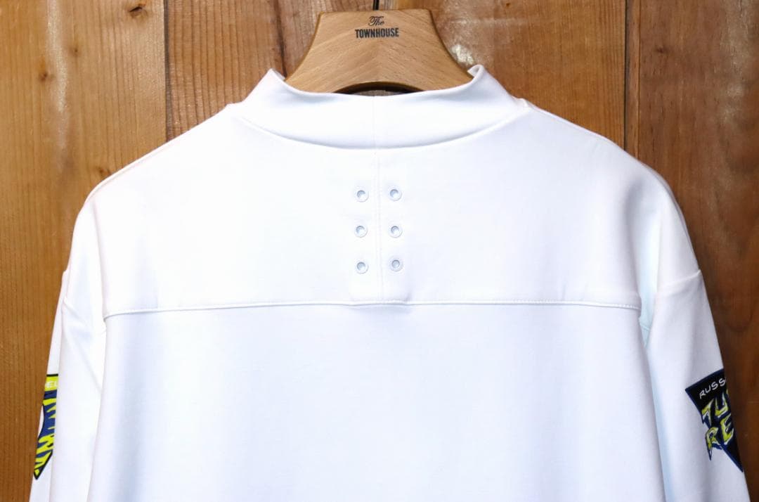 新品 ラッセルノ PRINT ハイネック 長袖シャツ (5/Lサイズ) Ⓗ