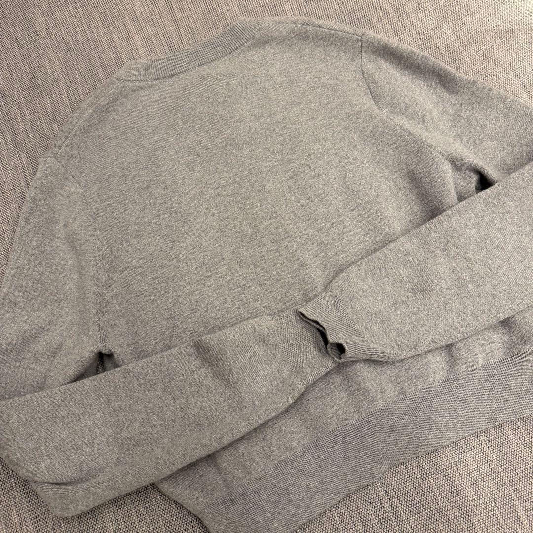 CABaN コットンカシミヤ クルーネックカーディガン XS グレー