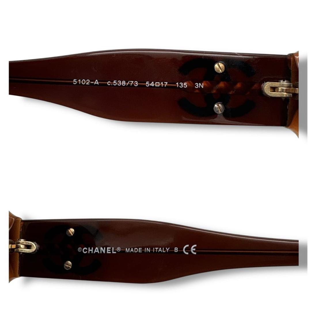 小物 CHANEL Coco Mark Matelasse Sunglasses