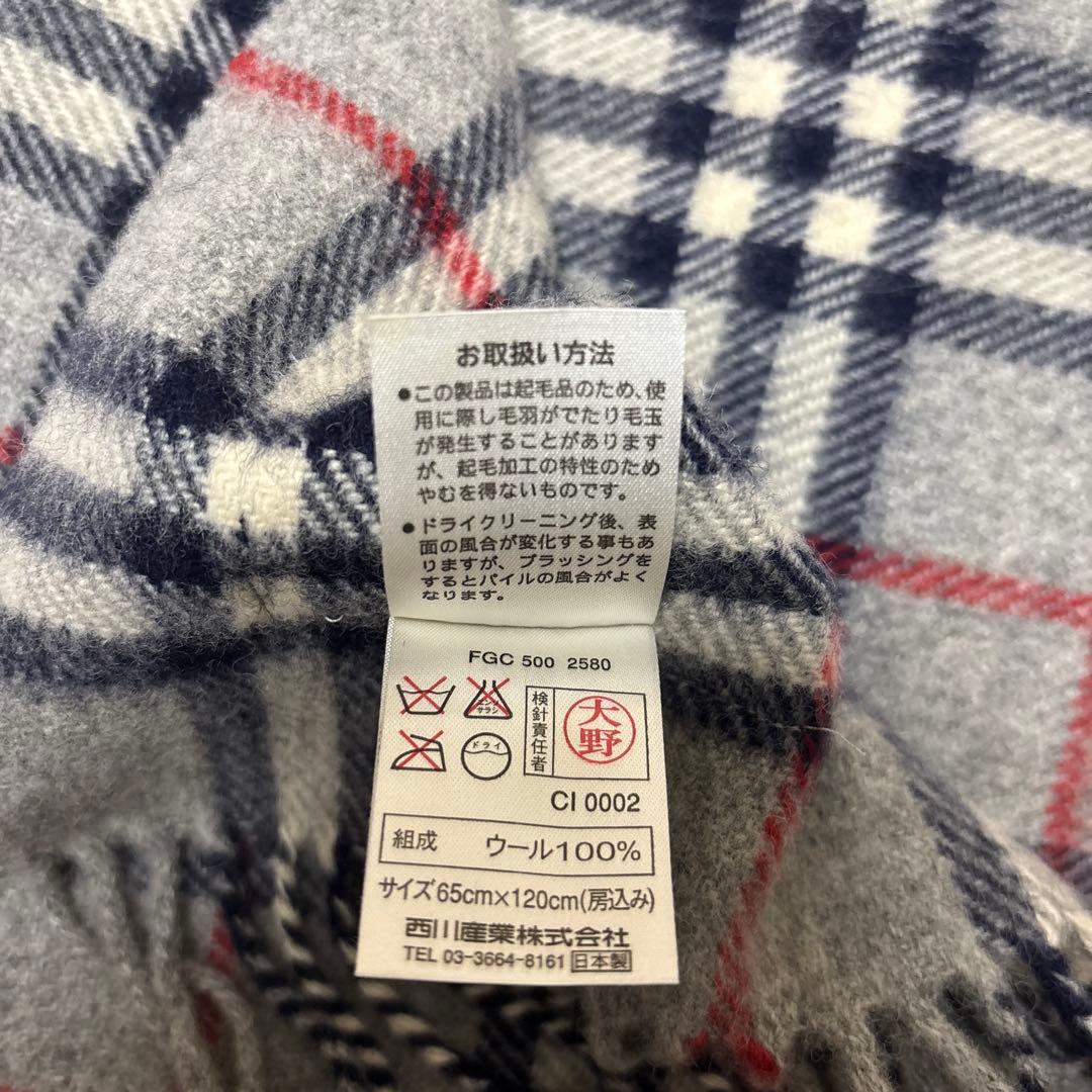 【美品】BURBERRY マフラー ストール 大判 ホースロゴ 刺繍 ノバ