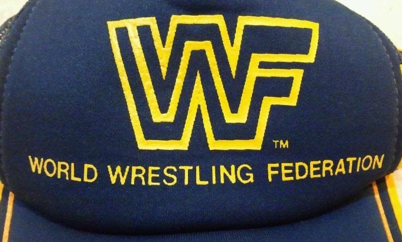 WWF ロゴ キャップ フリーサイズ 帽子 プロレス アメプロ メッシュキャップ