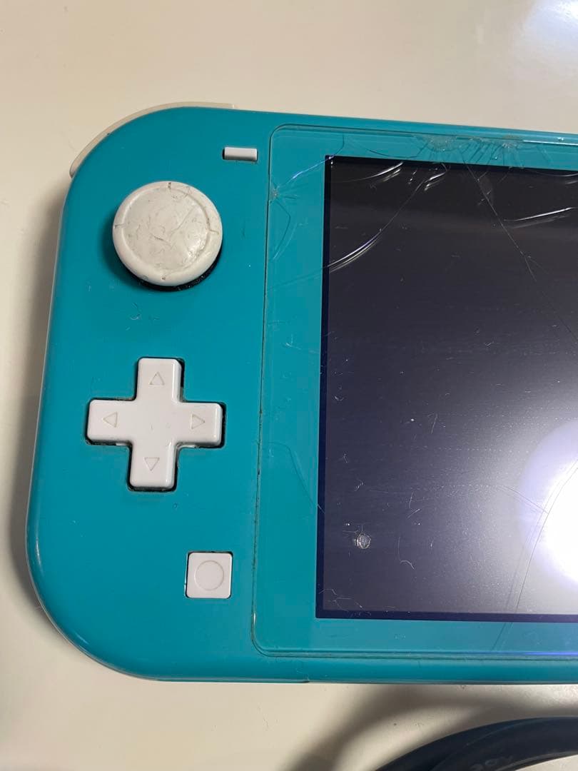 【ジャンク品】Nintendo Switch Lite ターコイズ 画面ヒビ