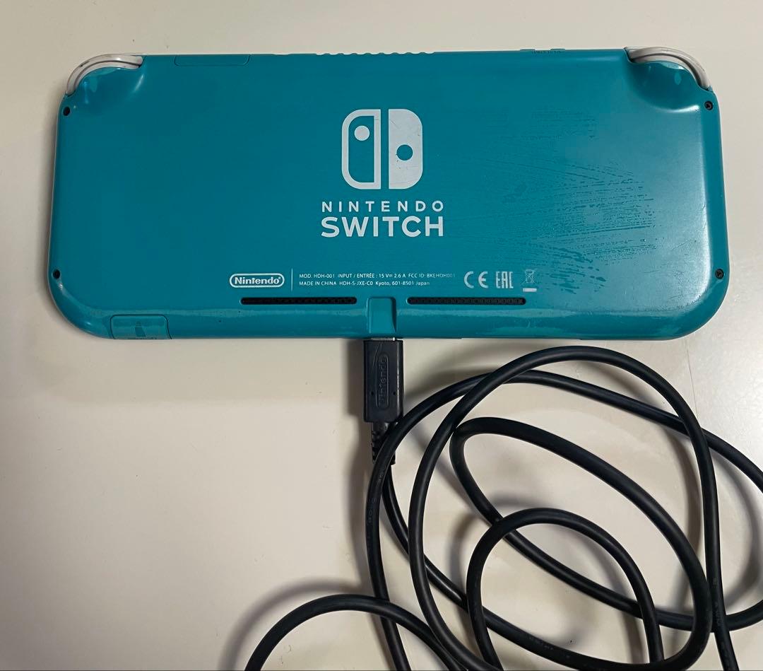【ジャンク品】Nintendo Switch Lite ターコイズ 画面ヒビ