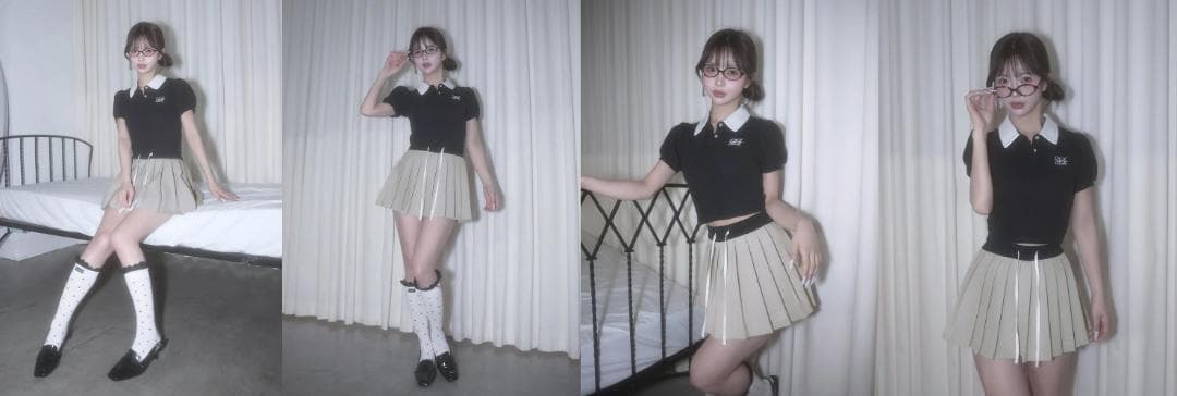 ダーリッチ darich DRCHバイカラーポロシャツ ブラック BLK