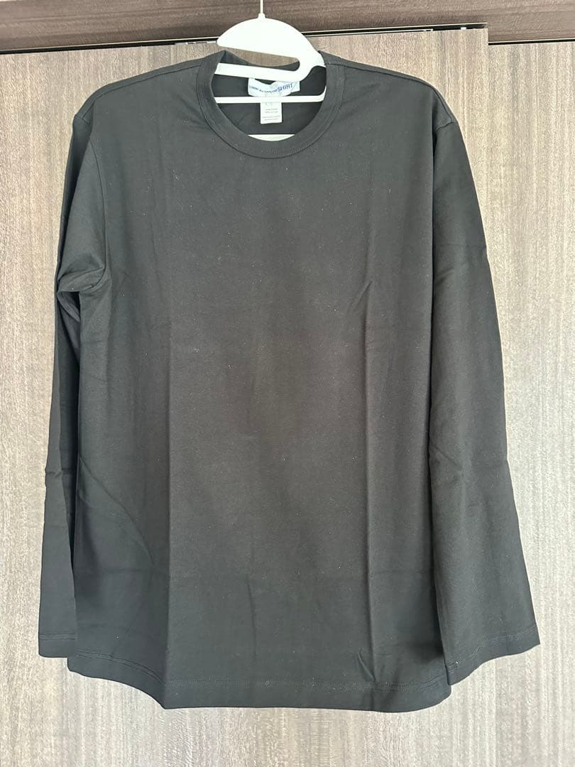 COMME des GARÇONS SHIRT 背中ロゴ　ロンT ブラック　XL