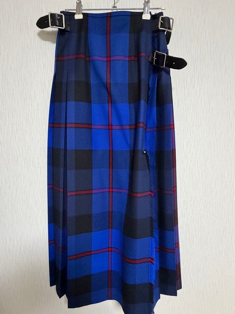 O’NEIL OF DUBLIN ウーステッドウール ロングキルトスカート