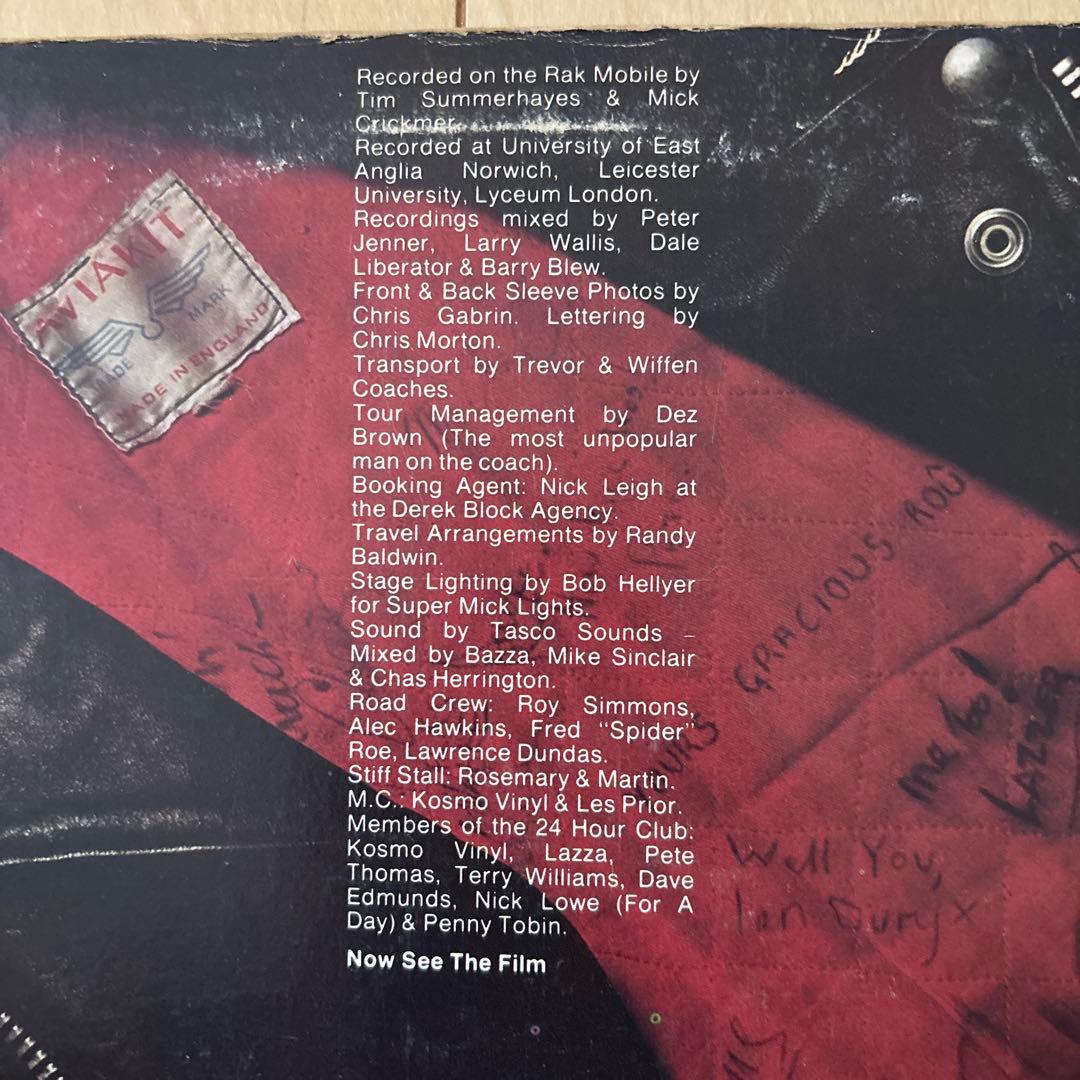 邦楽 Stiff Records Live Various Artists LP