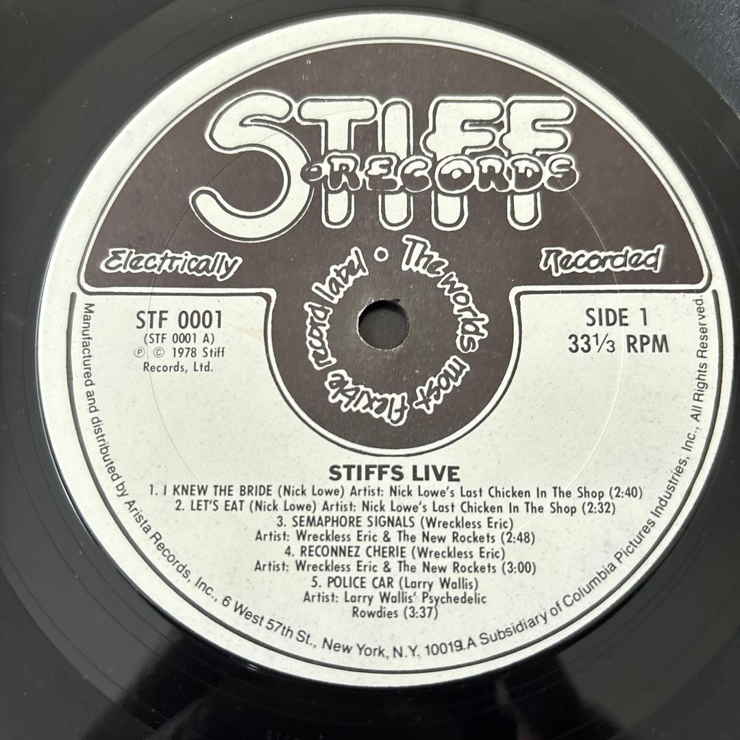 邦楽 Stiff Records Live Various Artists LP