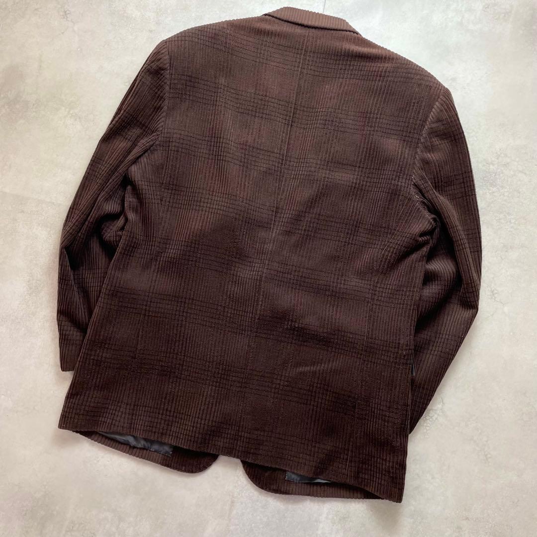 美品 DIOR コーデュロイ グレンチェック ジャケット CDロゴ XL
