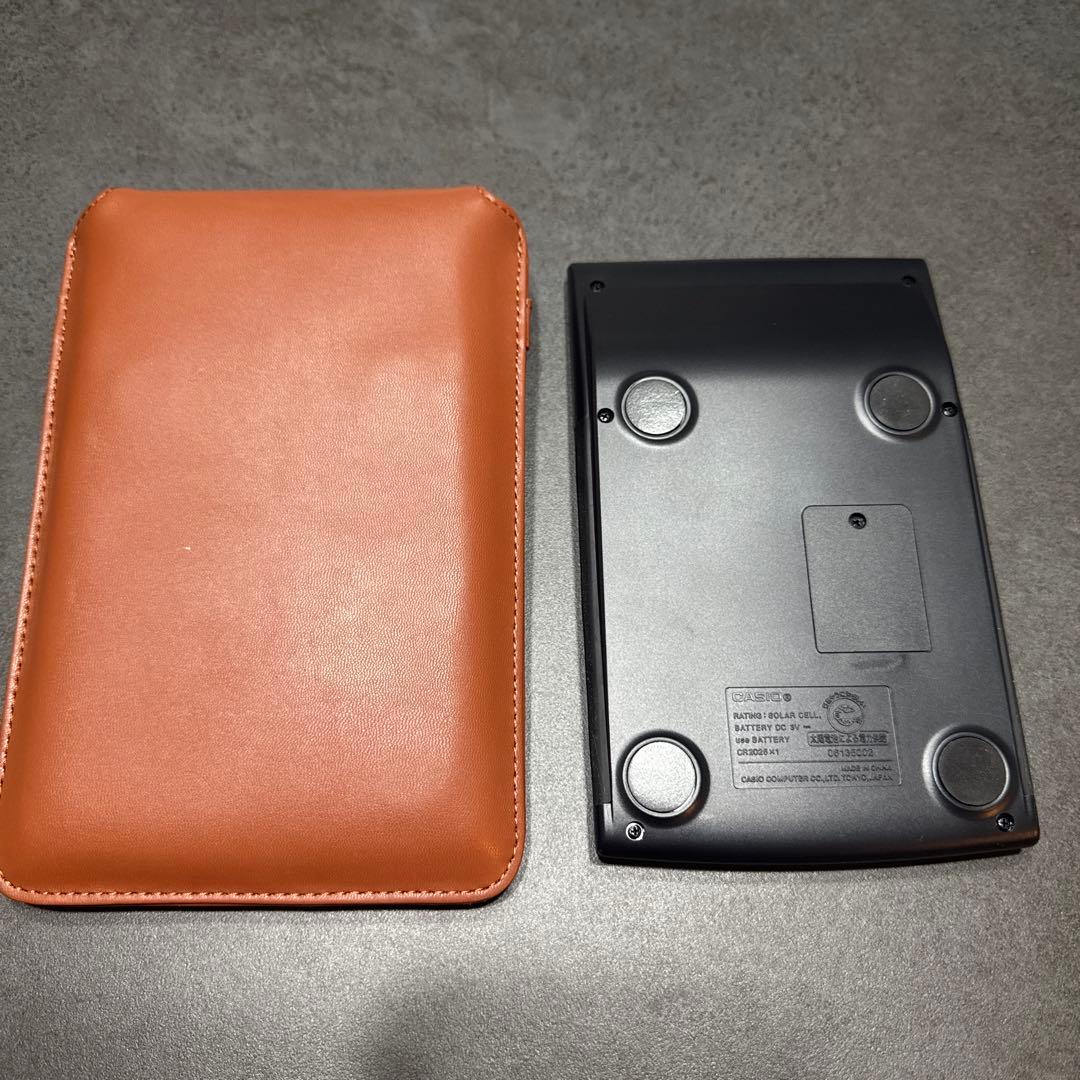 本格実務電卓+専用ケース JS20WK-MBK、CAL-CC10-N 実務/簿記