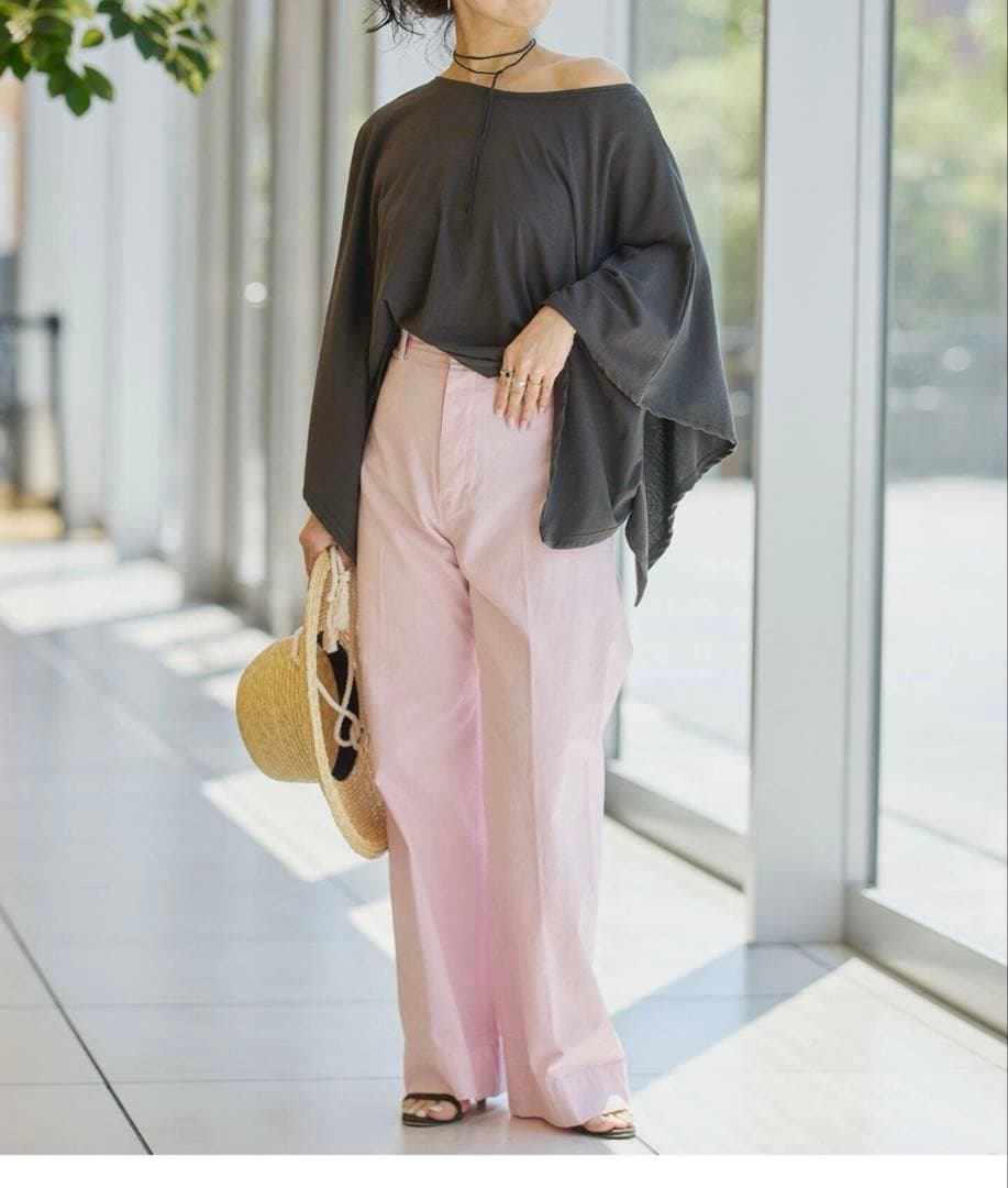 専用　　IENA LA BOUCLE コットンキャンバスフレアパンツ