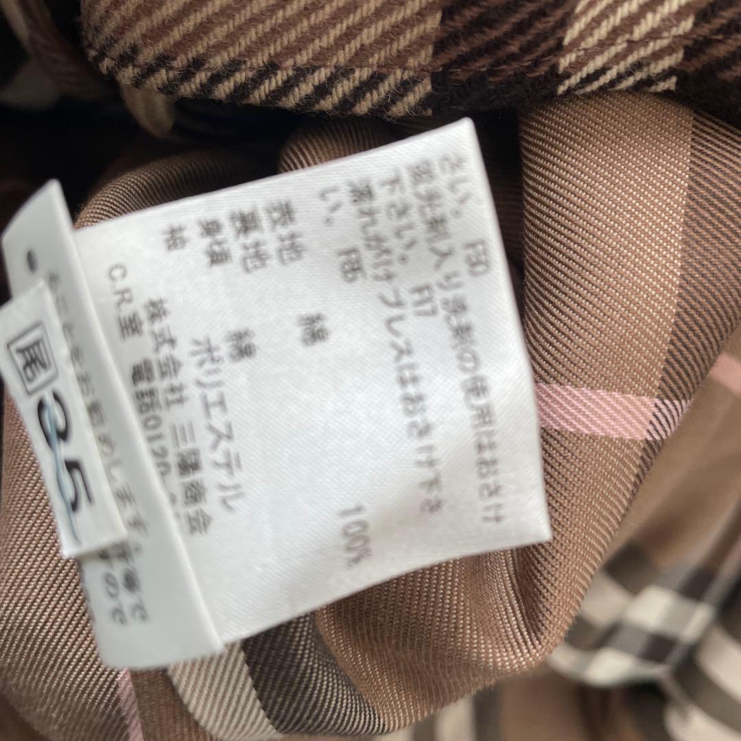 バーバリーブルーレーベル　チェックライナー付き　トレンチ　コート
