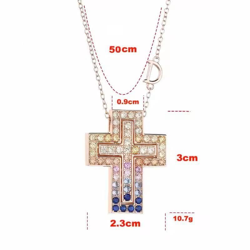 クロスネックレスRGグラデ ５０※DAMIANI ダミアーニ ベルエポック風