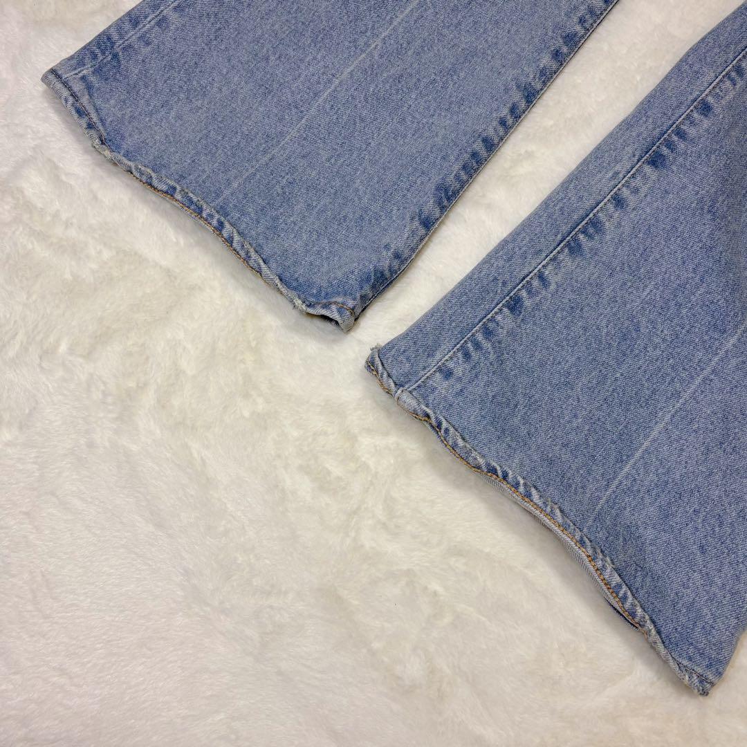 moussy MVSフレア ハイウエスト 赤耳 24inch 丈長め