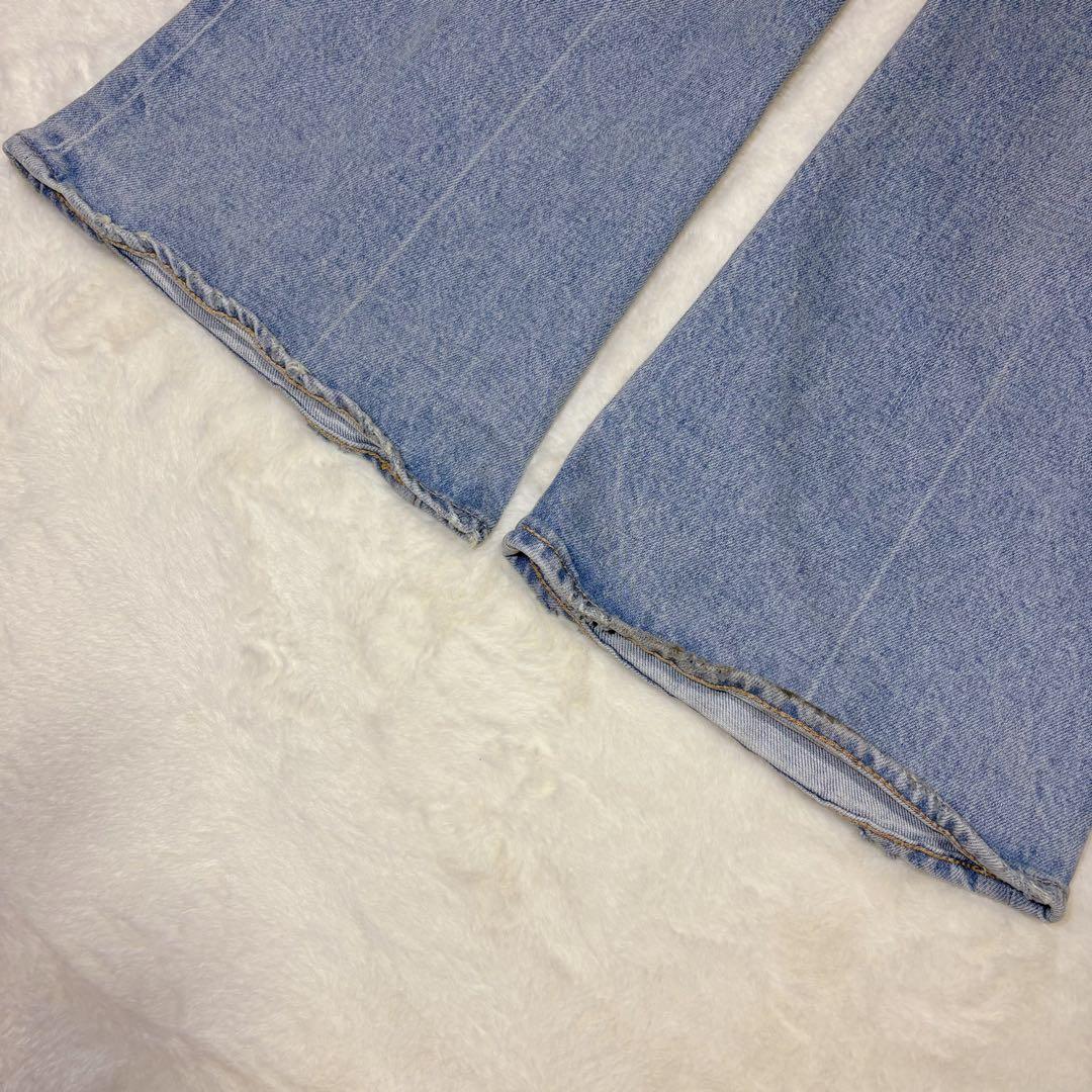 moussy MVSフレア ハイウエスト 赤耳 24inch 丈長め