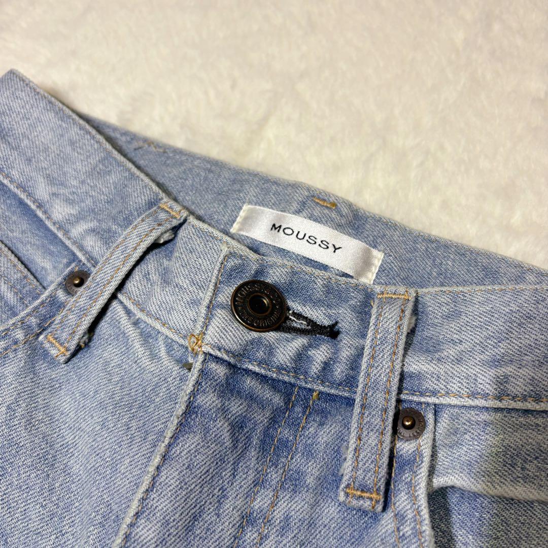 moussy MVSフレア ハイウエスト 赤耳 24inch 丈長め
