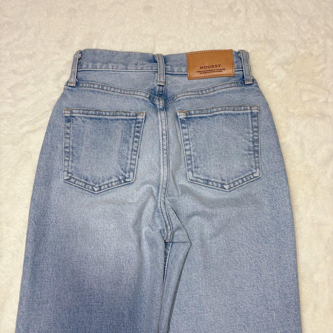 moussy MVSフレア ハイウエスト 赤耳 24inch 丈長め