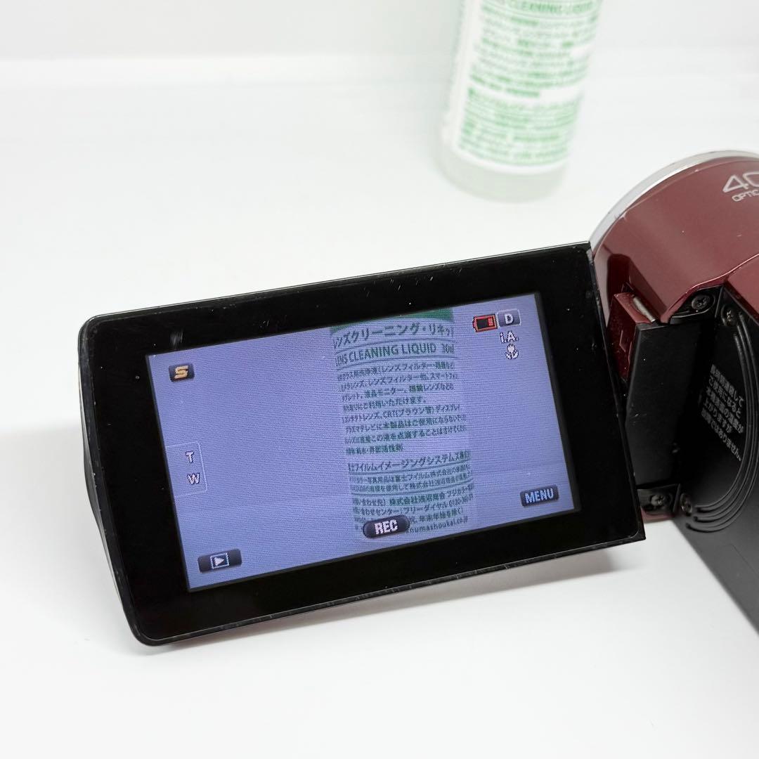 【完動品】JVC Everio GZ-HM670-R ビデオカメラ 動作確認済み