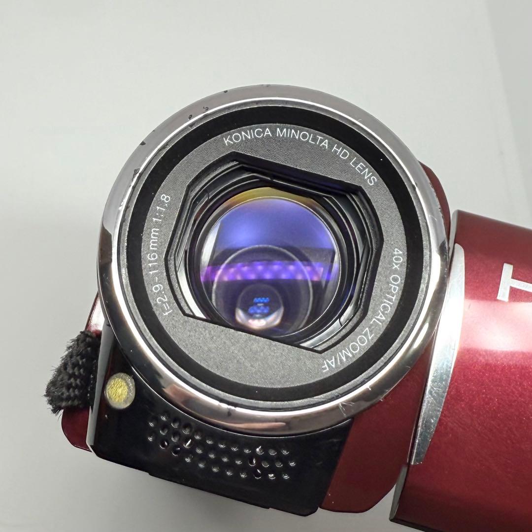 【完動品】JVC Everio GZ-HM670-R ビデオカメラ 動作確認済み