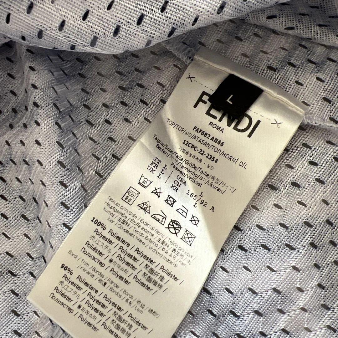 おひFENDI FFロゴTシャツ メッシュ　L