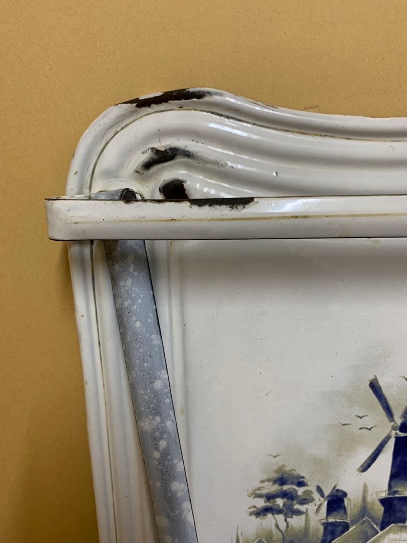アンティーク　レードルラック　ホーロー