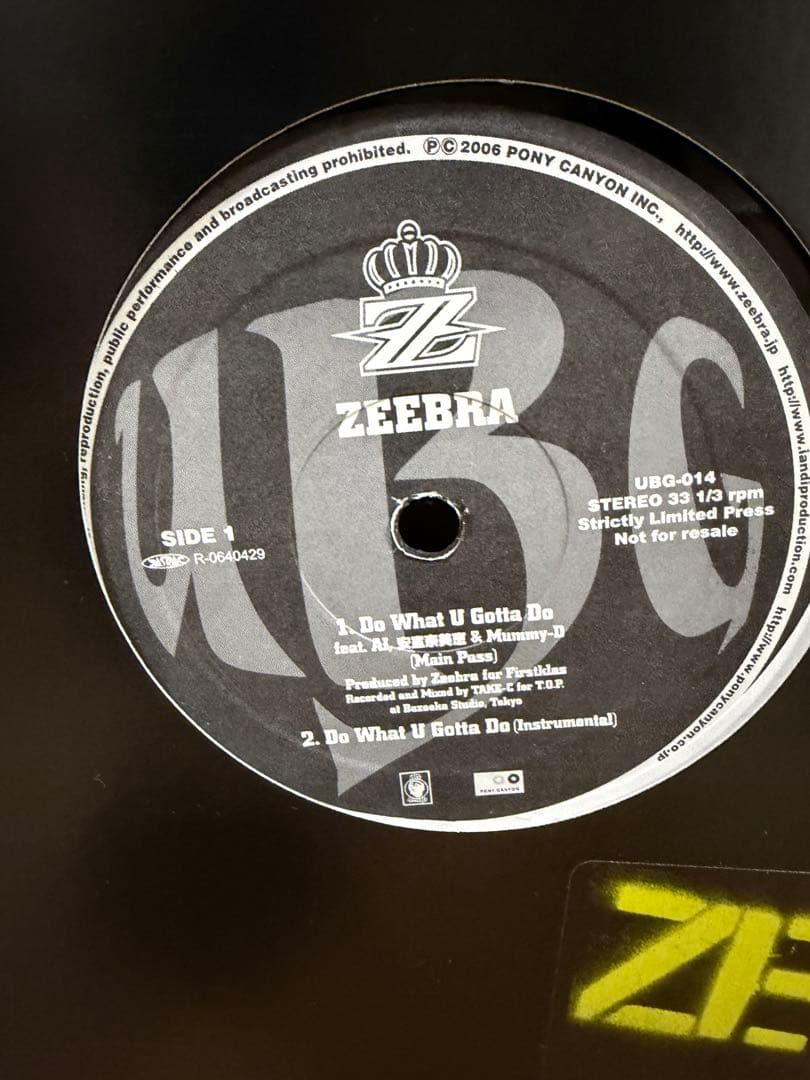 ZEEBRA 安室奈美恵　Do What U Gotta Do レコード