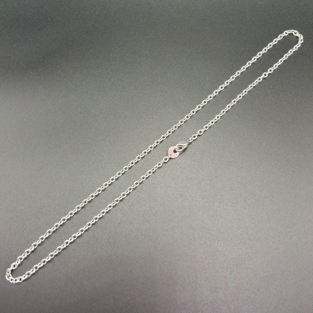 美品 GARNI 中太あずきチェーン 47cm SILVER925 男女兼用