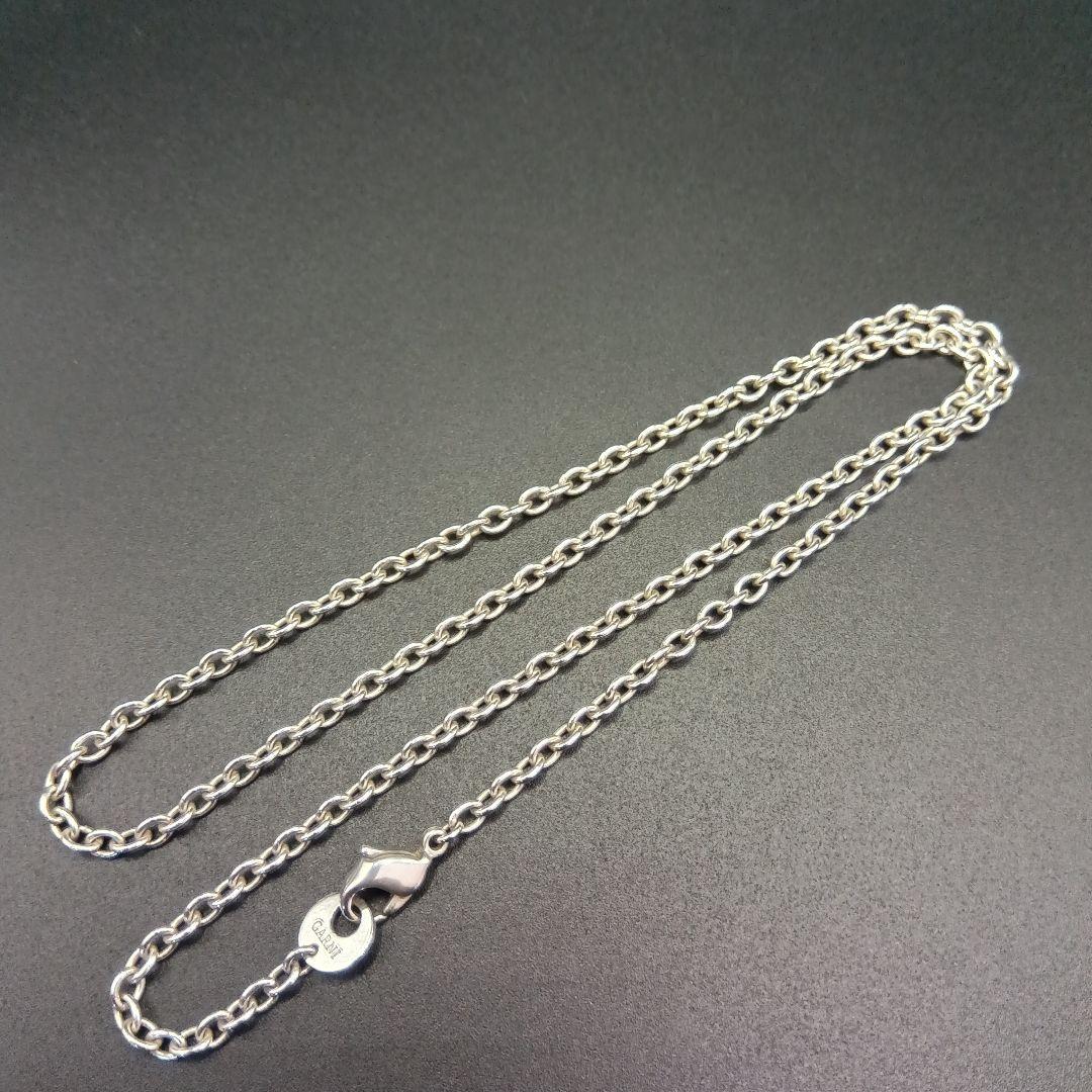 美品 GARNI 中太あずきチェーン 47cm SILVER925 男女兼用
