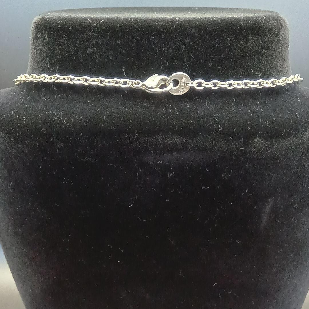 美品 GARNI 中太あずきチェーン 47cm SILVER925 男女兼用