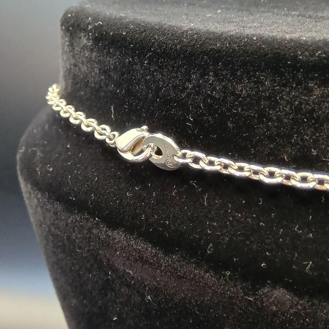 美品 GARNI 中太あずきチェーン 47cm SILVER925 男女兼用