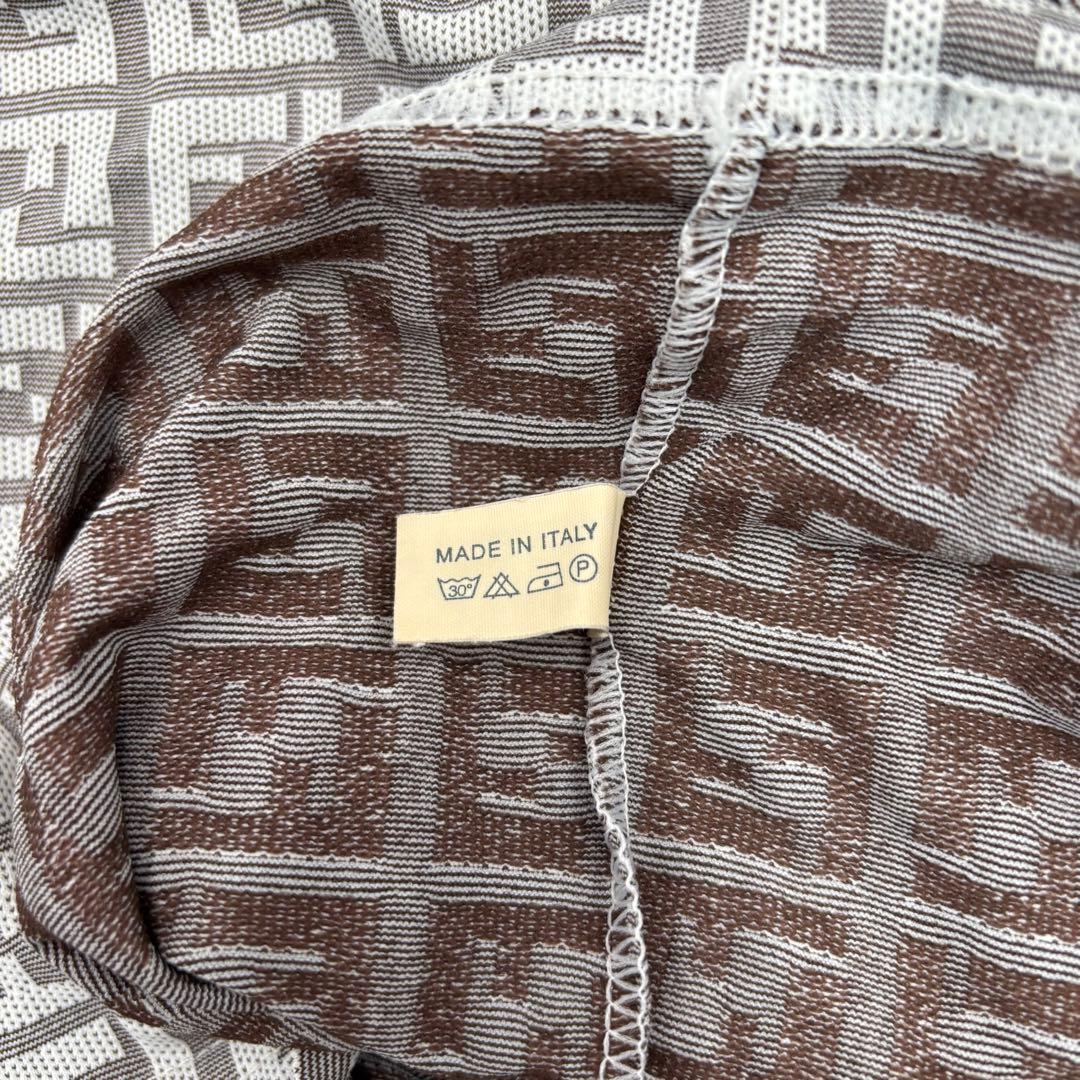 フェンディ　FENDI ポロシャツ　トップス　Tシャツ　ズッカ柄　イタリア製