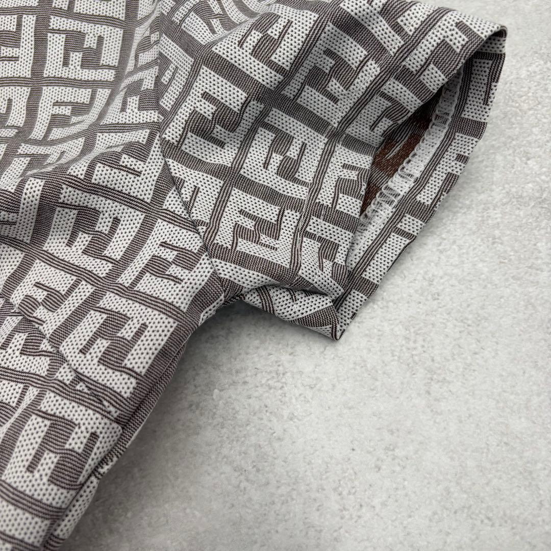 フェンディ　FENDI ポロシャツ　トップス　Tシャツ　ズッカ柄　イタリア製