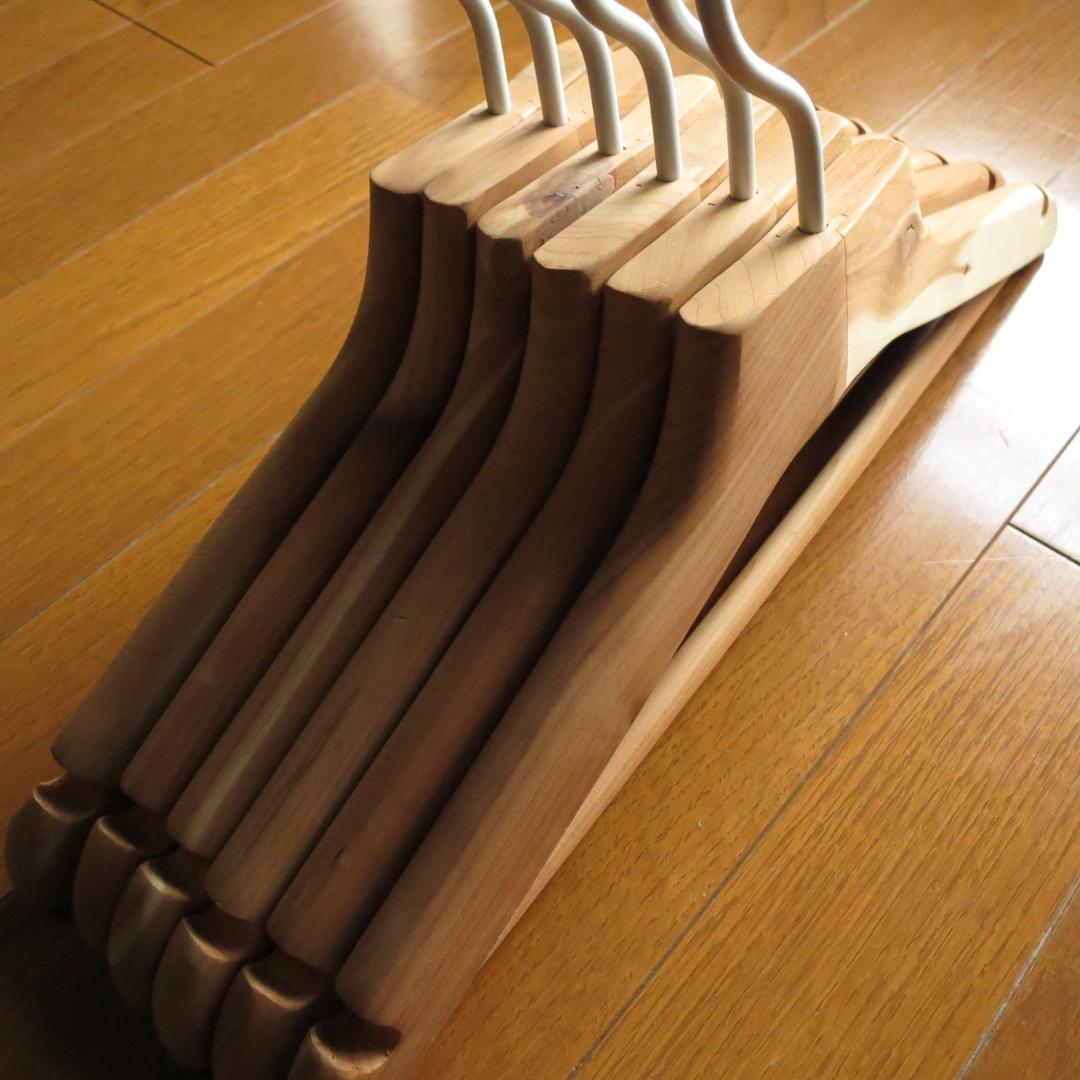 廃盤 無印良品 レッドシダーハンガー 6本組