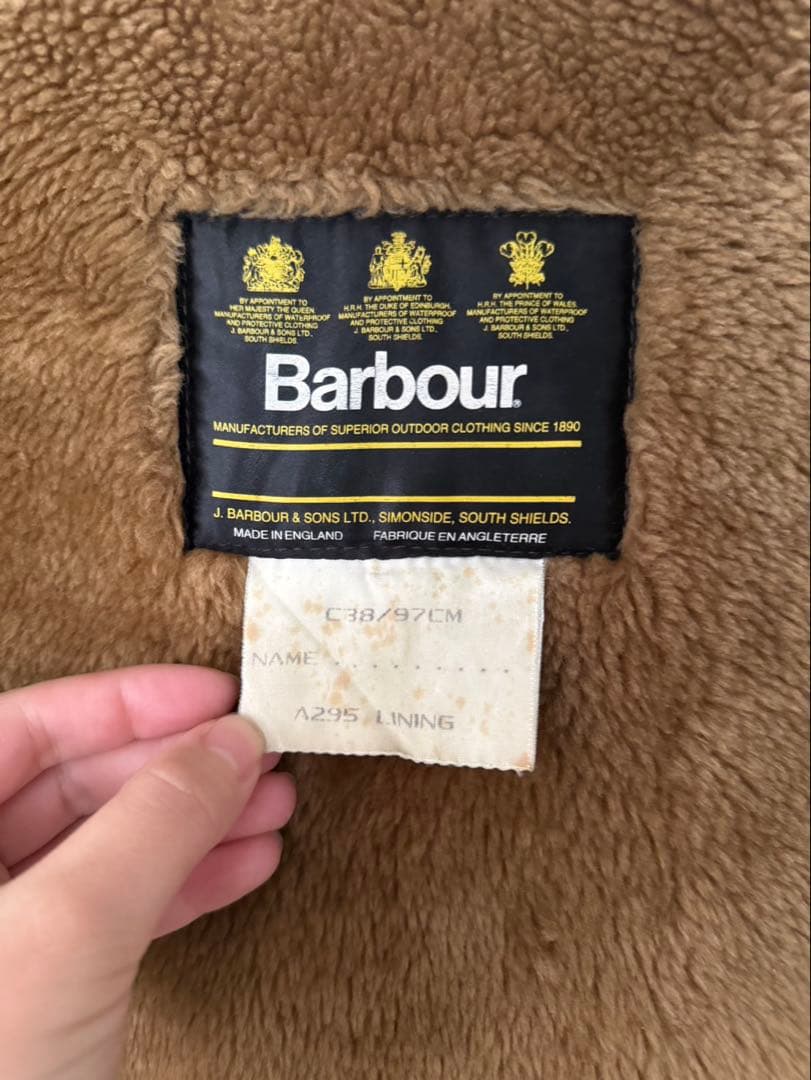 Barbour border c38 オイルジャケット　ライナー付き