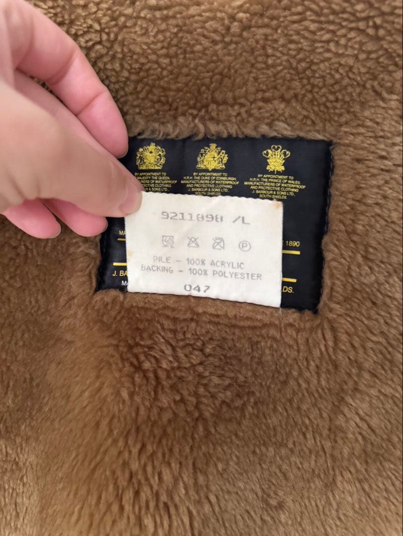 Barbour border c38 オイルジャケット　ライナー付き