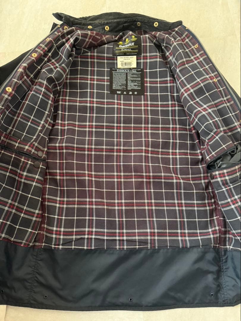 Barbour border c38 オイルジャケット　ライナー付き