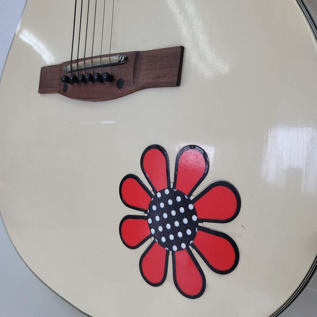 Kawai 河合楽器 アコースティックギター アイボリー 花デザイン