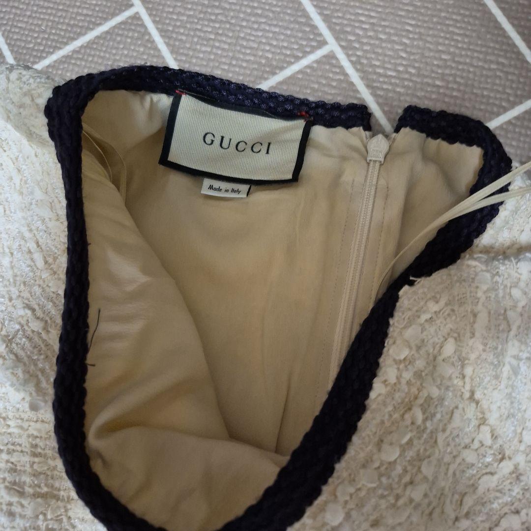 GUCCI 半袖ひざ丈ワンピース38