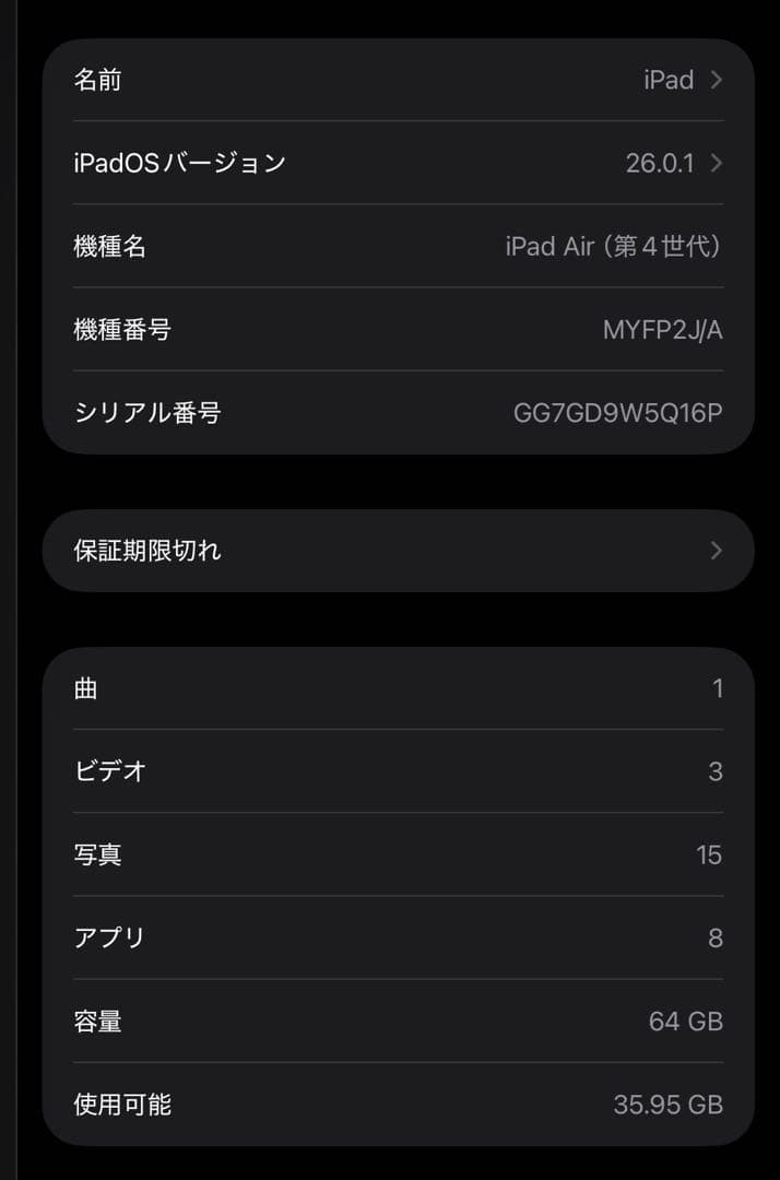 iPad Air第4世代 64GB Wi-Fi ローズゴールド