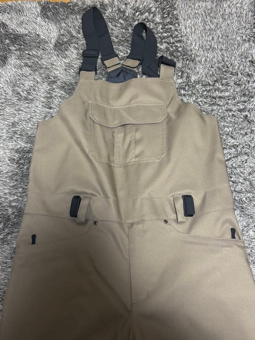 i*e様 ネームレスエイジ　 ビブパンツ　オーバーオール　ベージュ　Lサイズ