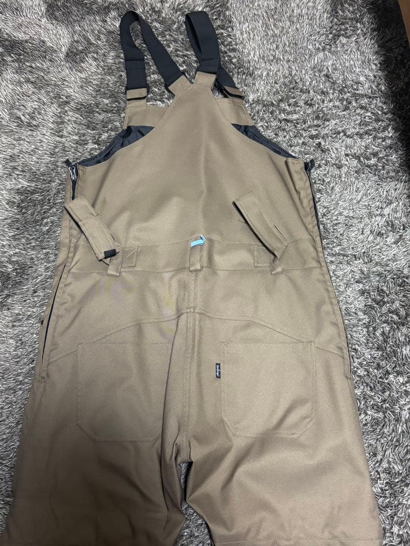 i*e様 ネームレスエイジ　 ビブパンツ　オーバーオール　ベージュ　Lサイズ