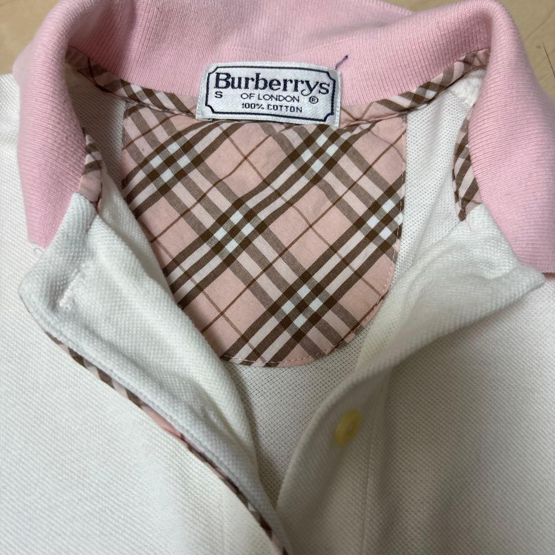 BURBERRY バーバリー ポロシャツ 半袖 白