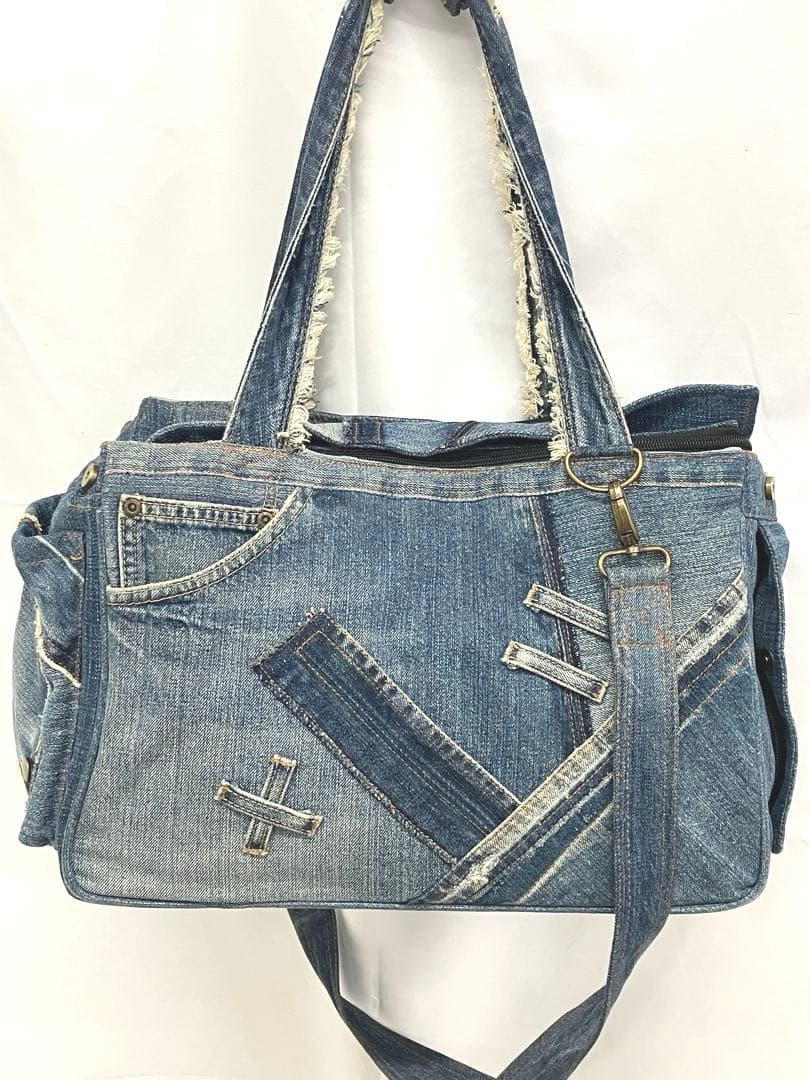 S1-68 Ragstar デニムキャリーバッグ 2way ペット用 美品