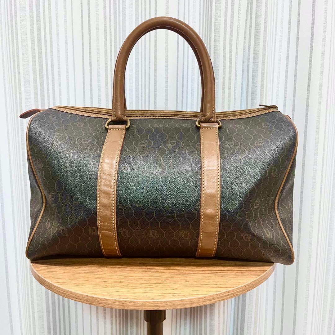 クリスチャンディオール Dior ボストンバッグ ハニカム トロッター 南京錠